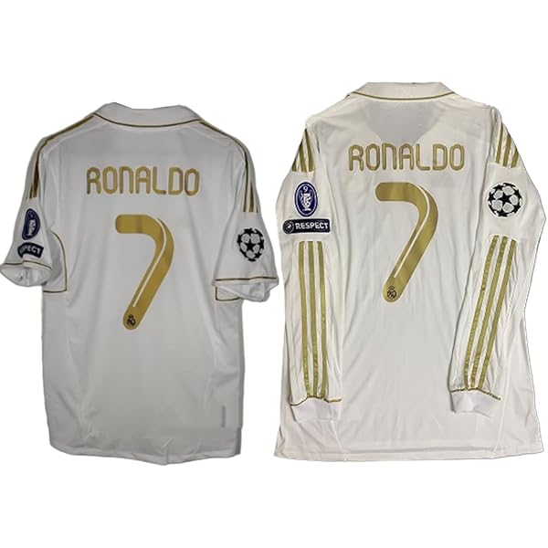 12/13 ロナウド レアル・マドリードユニフォーム adidas レアルマドリード 11/12 ユニフォーム ホーム 長袖 ▽#7